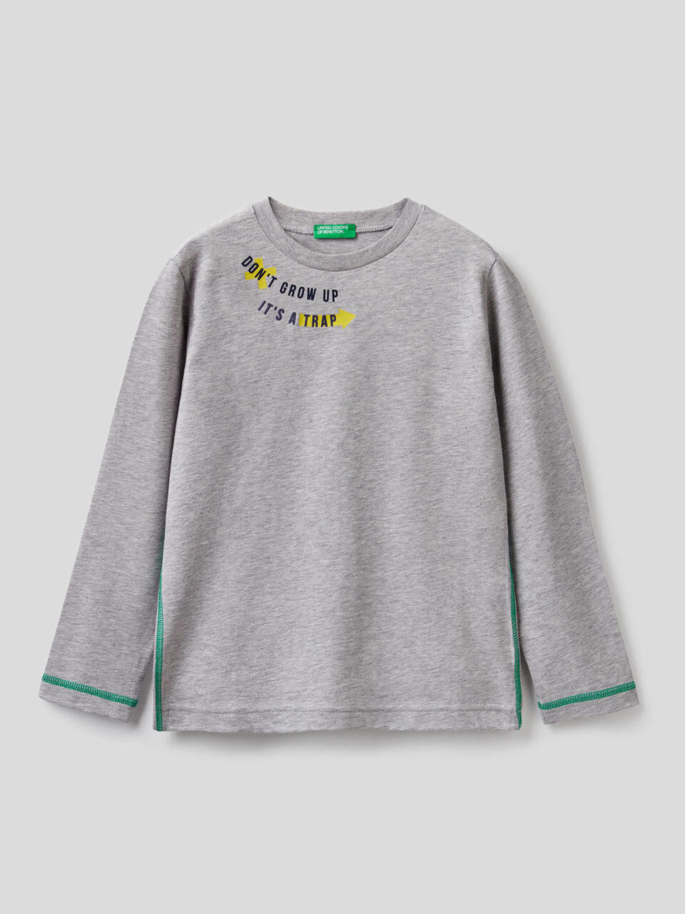 T-shirt manica lunga 100% cotone image number 1