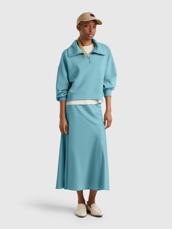Gonna fluida effetto satin Donna