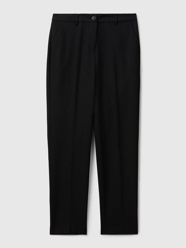 Pantaloni in misto viscosa stretch Pantaloni in misto viscosa stretch Donna