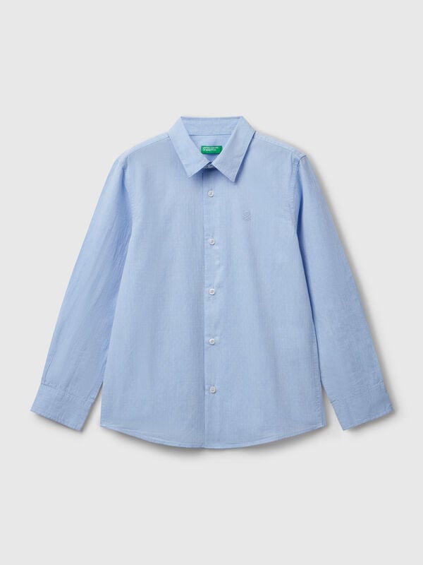 Camicia classica in puro cotone Bambino