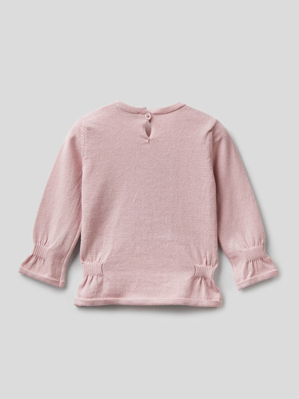 Maglia con arricciature e intarsio lurex image number 2