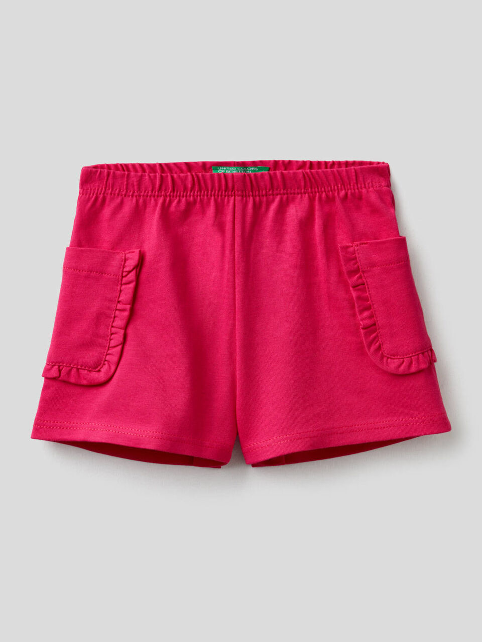 Shorts con tasche e rouches image number 1