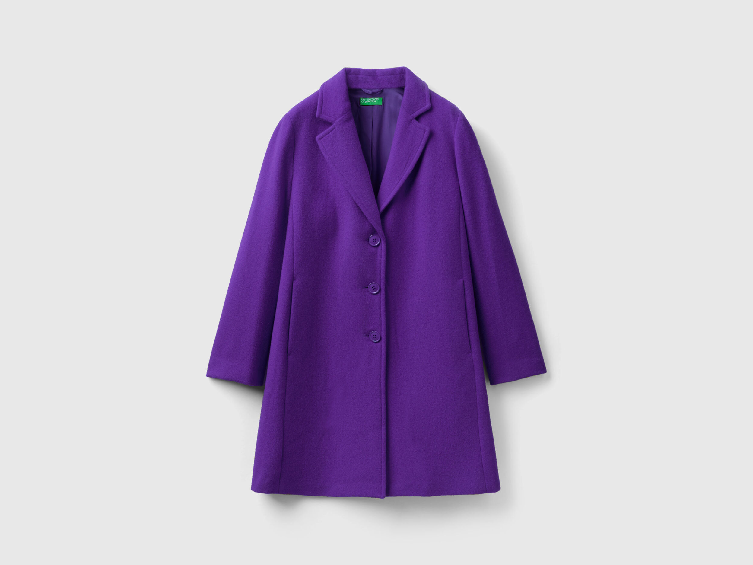 Cappotto corto in panno misto lana