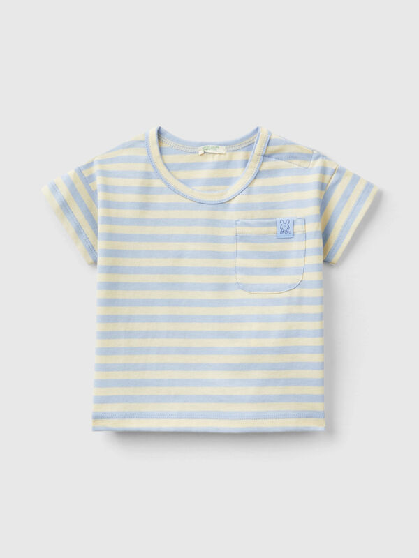 T-shirt a righe con stampa gelati Baby