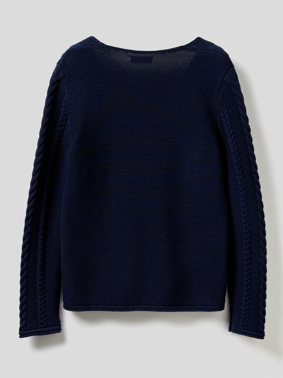 Maglia a trecce in puro cotone image number 2