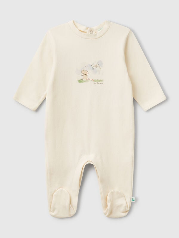 Tuta lunga con stampa animaletto Baby
