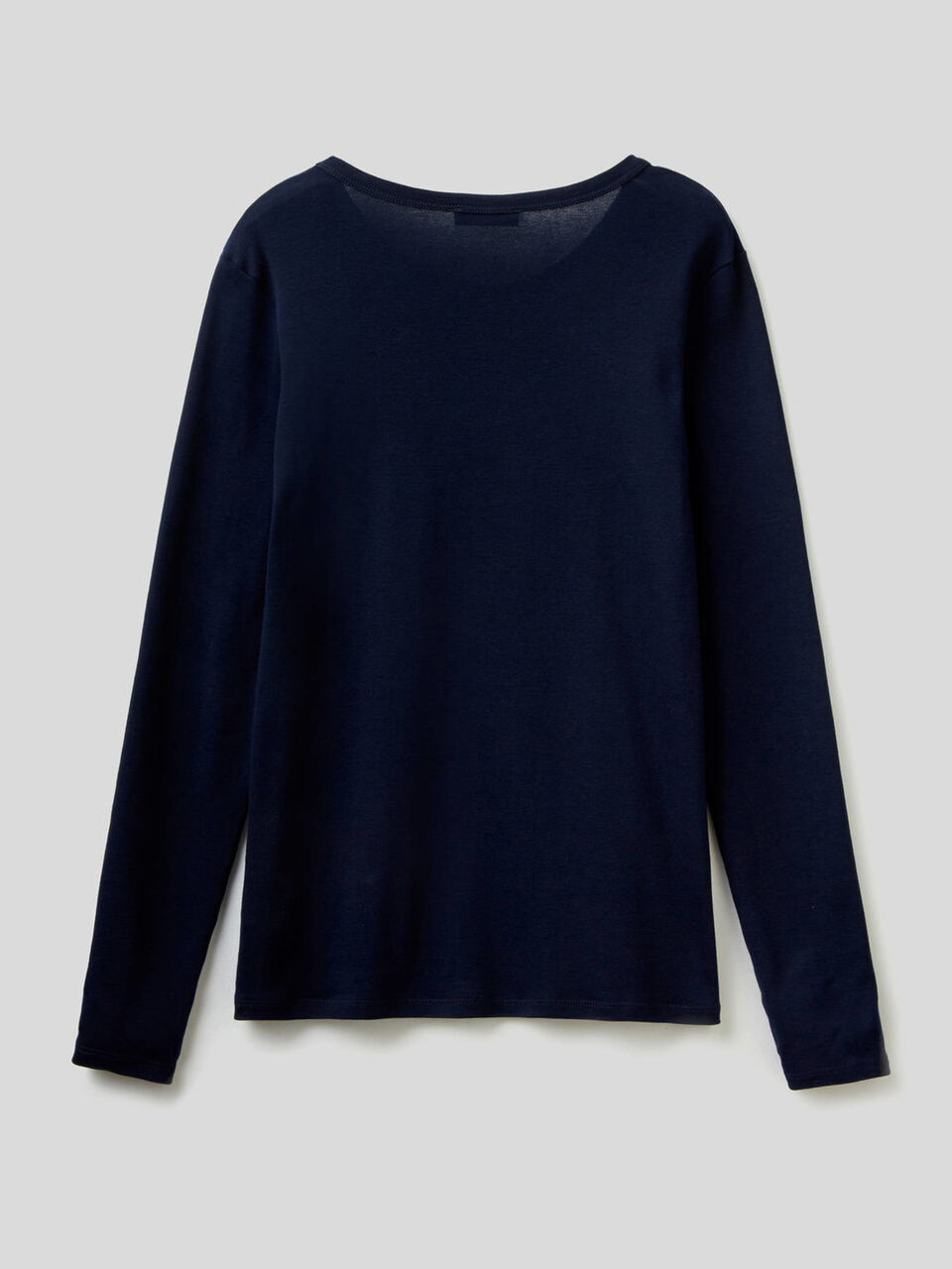 T-shirt a manica lunga in puro cotone image number 2