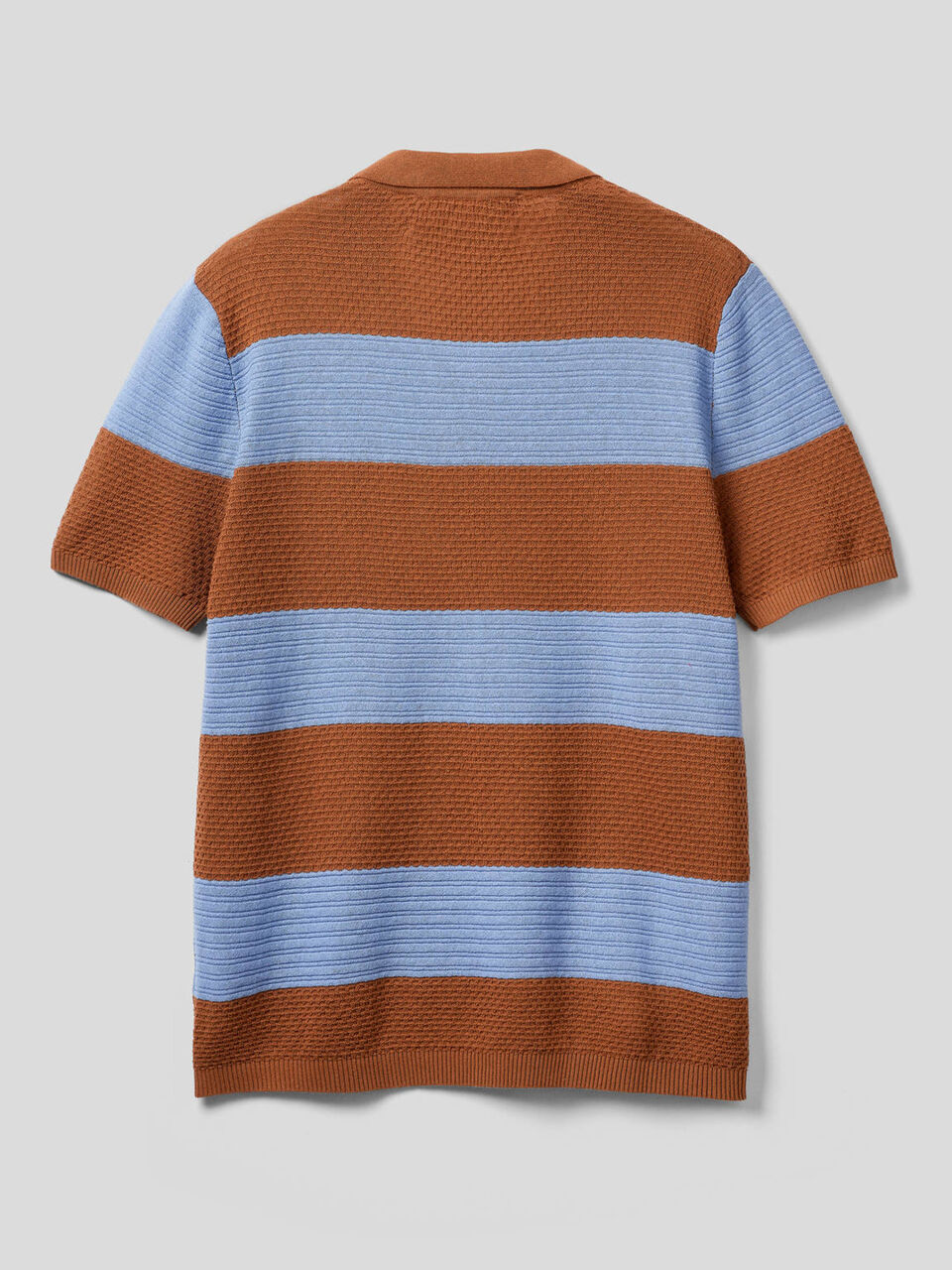 Polo in maglia lavorata a righe image number 2
