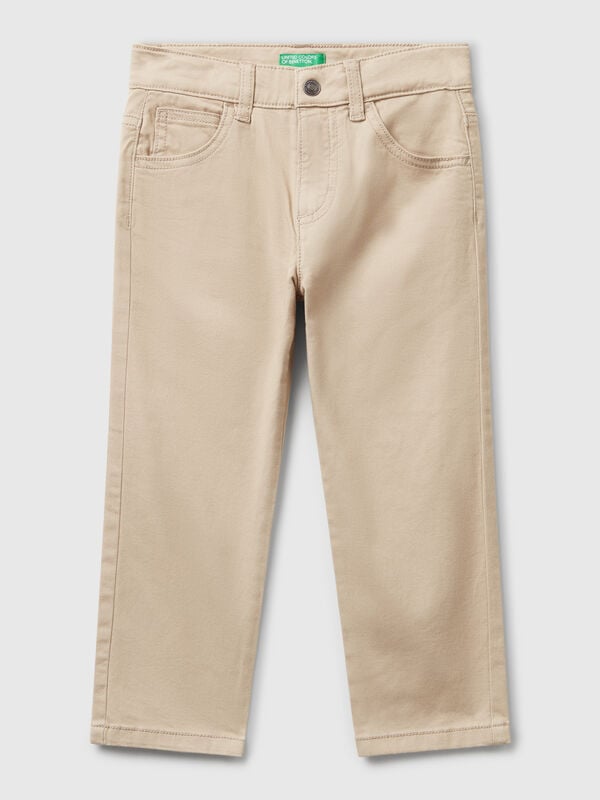 Pantaloni in cotone stretch Bambino