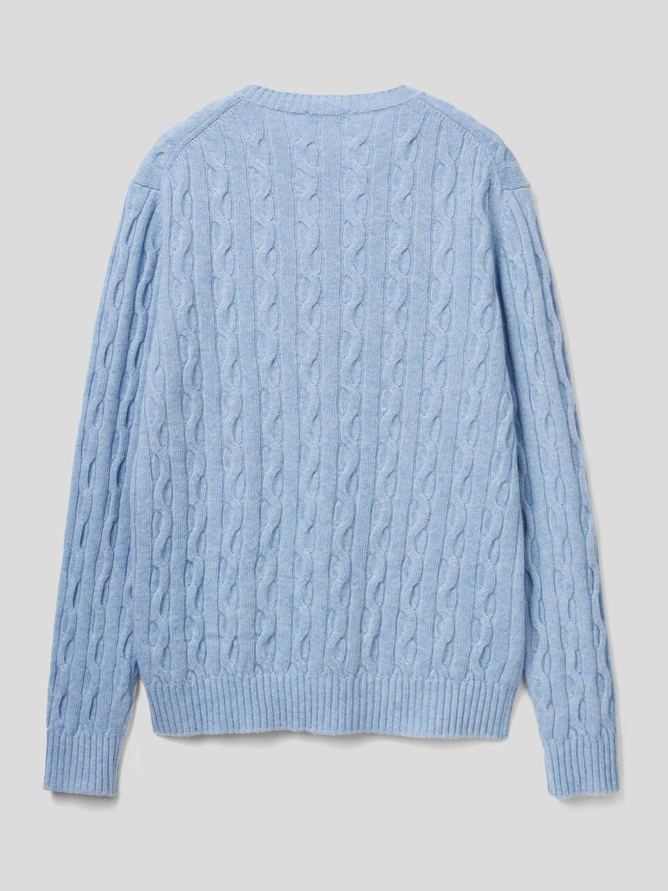 Maglia a trecce in misto lana image number 2
