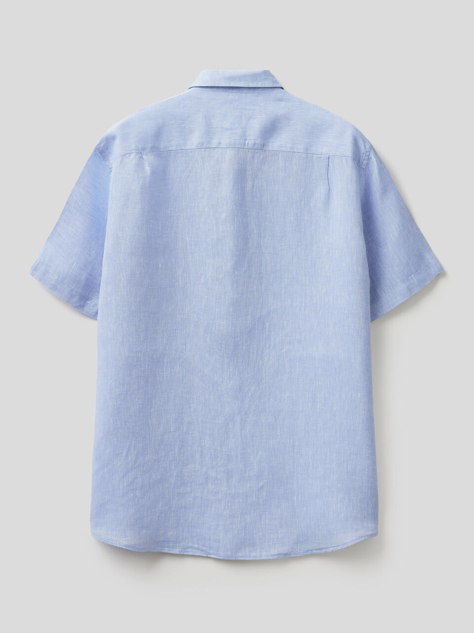 Camicia a manica corta 100% lino image number 2
