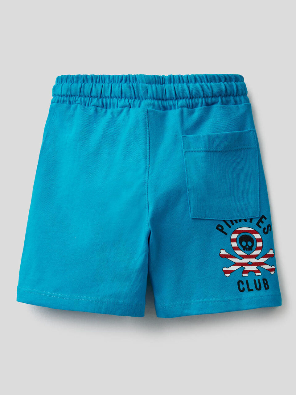 Shorts tinta unita in puro cotone image number 2