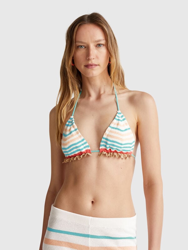 Triangolo mare in pizzo crochet Donna
