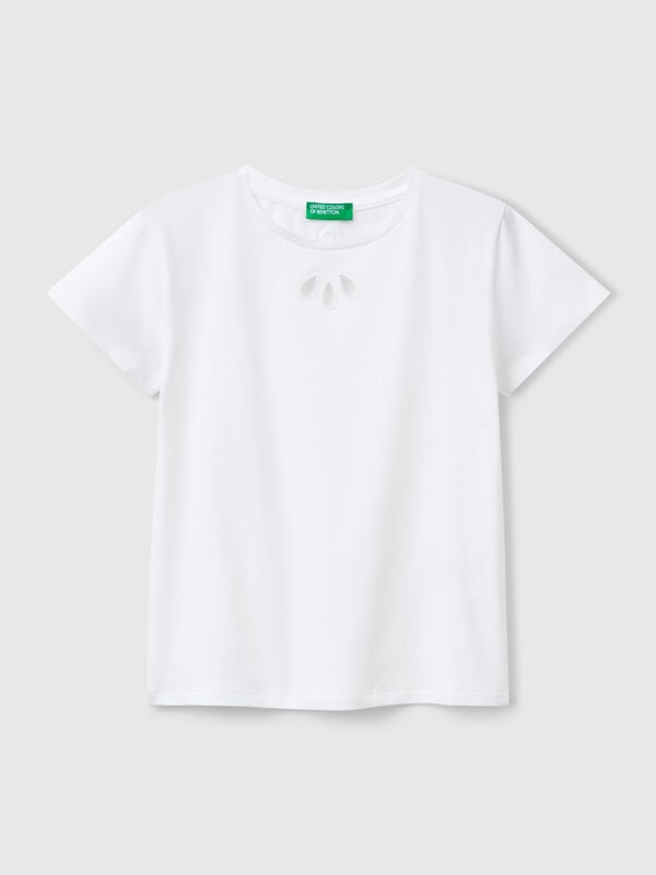 Maglietta con motivo cut out Bambina