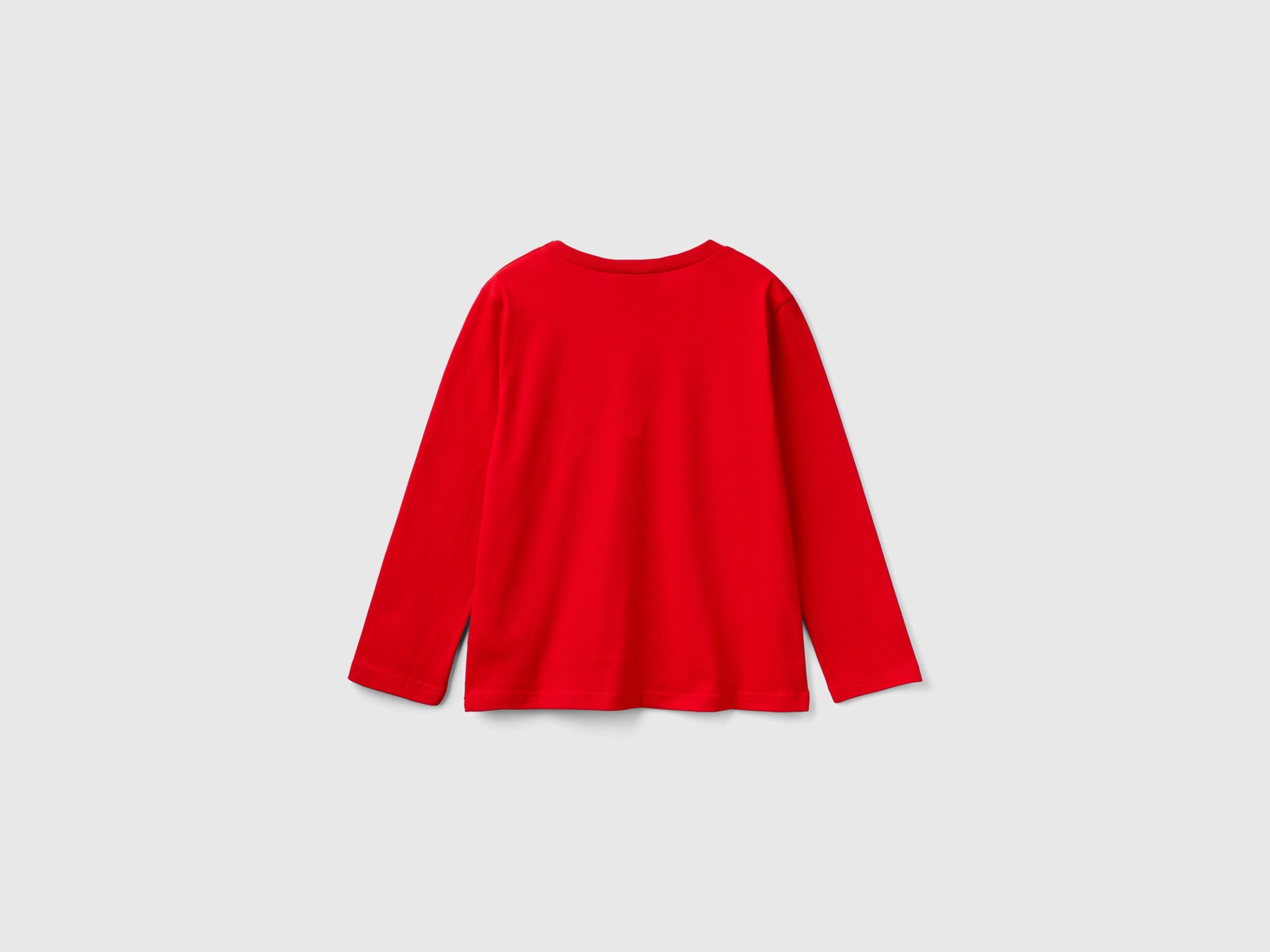Maglietta natalizia Minnie e Topolino Rosso Benetton