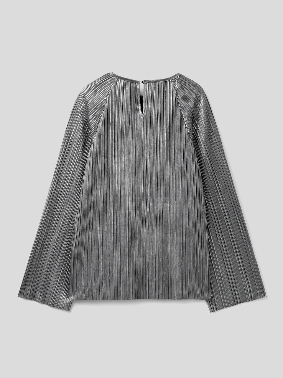 Blusa in plissé laminato image number 2