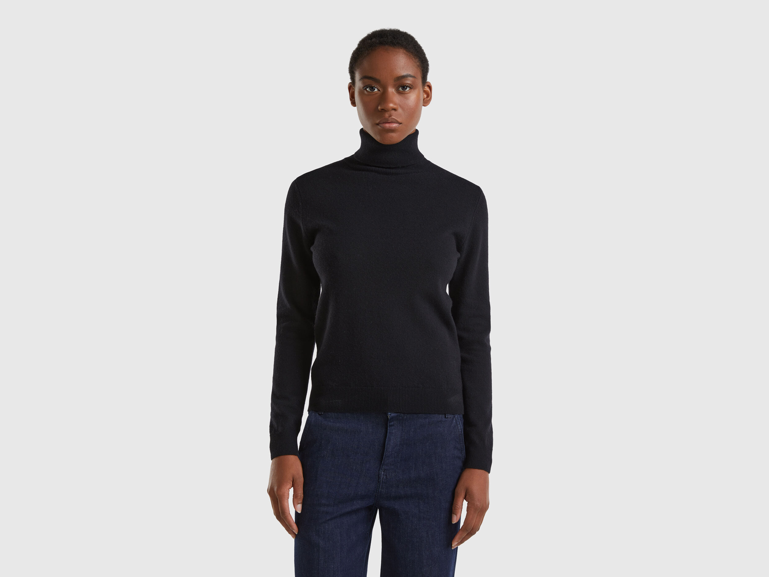 Maglioni collo alto benetton new arrivals