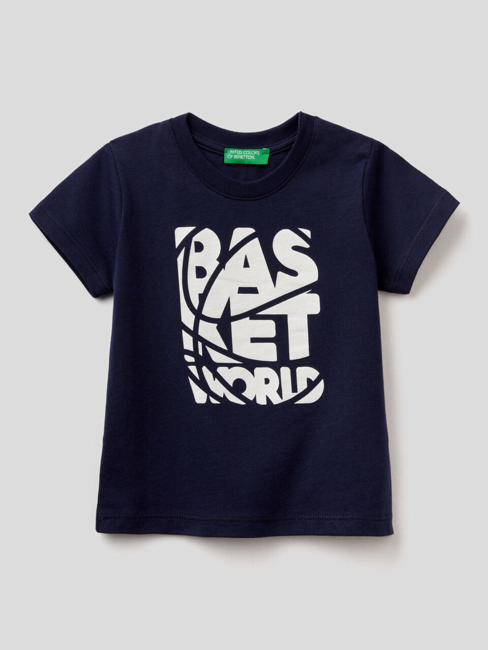 T-shirt stampata in cotone biologico image number 1