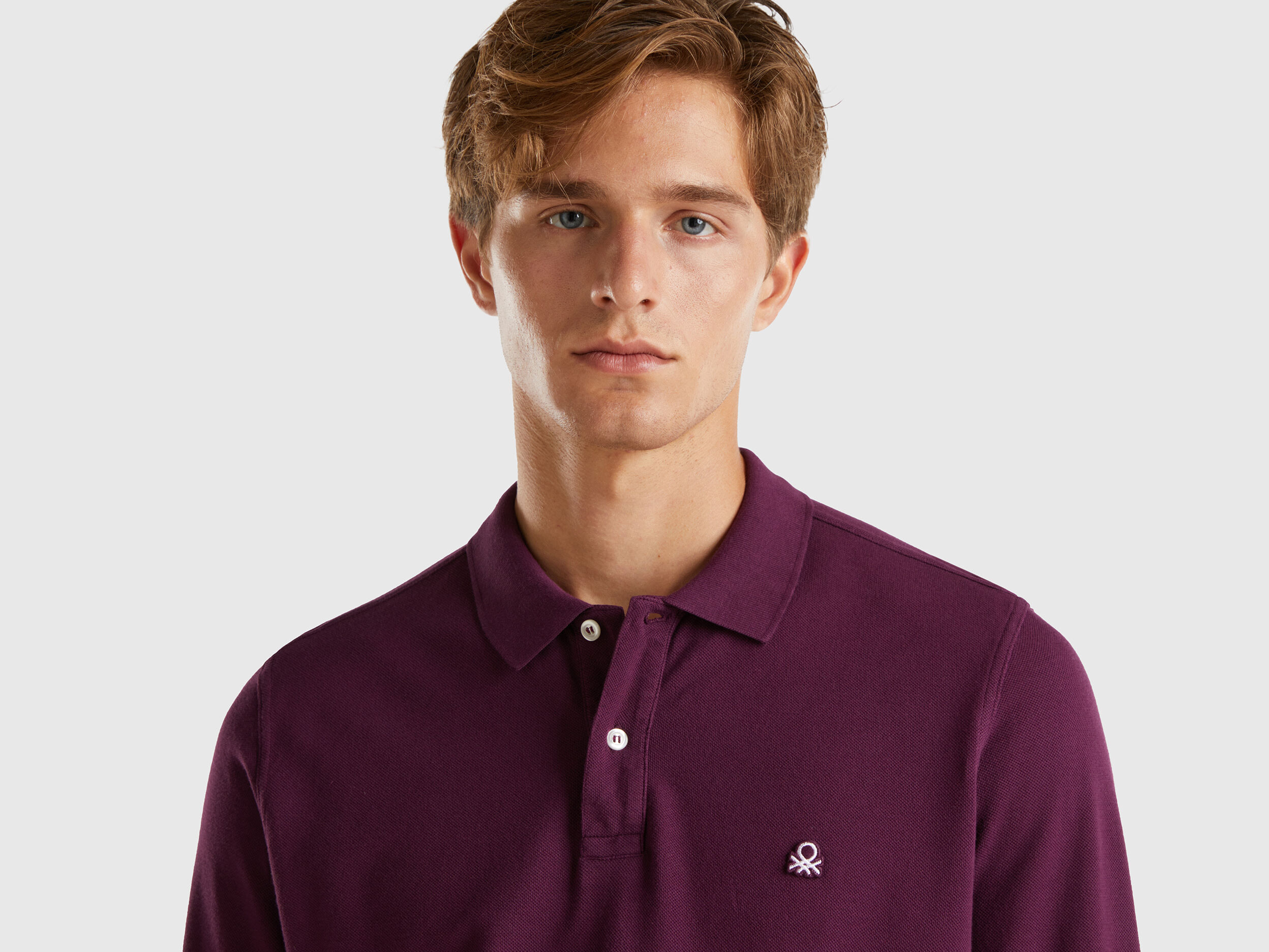 Benetton polo manica lunga deals