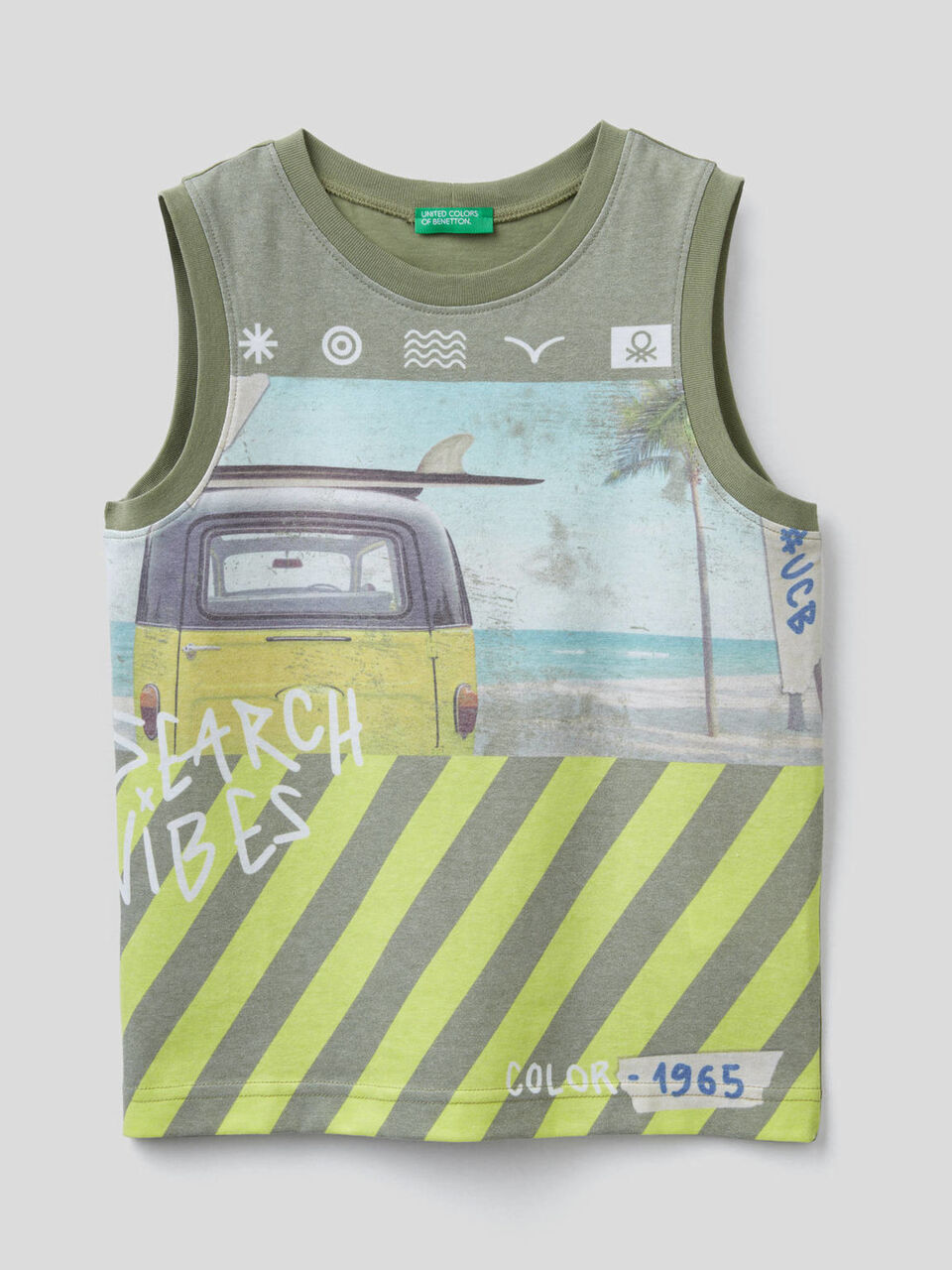 Canotta con stampa tema surf image number 1