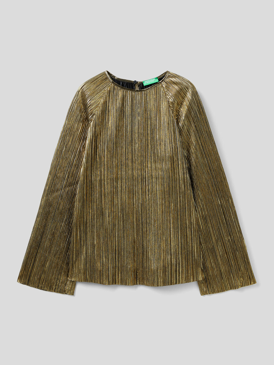 Blusa in plissé laminato image number 1
