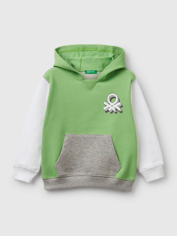 Felpa con cappuccio 100% cotone Bambino