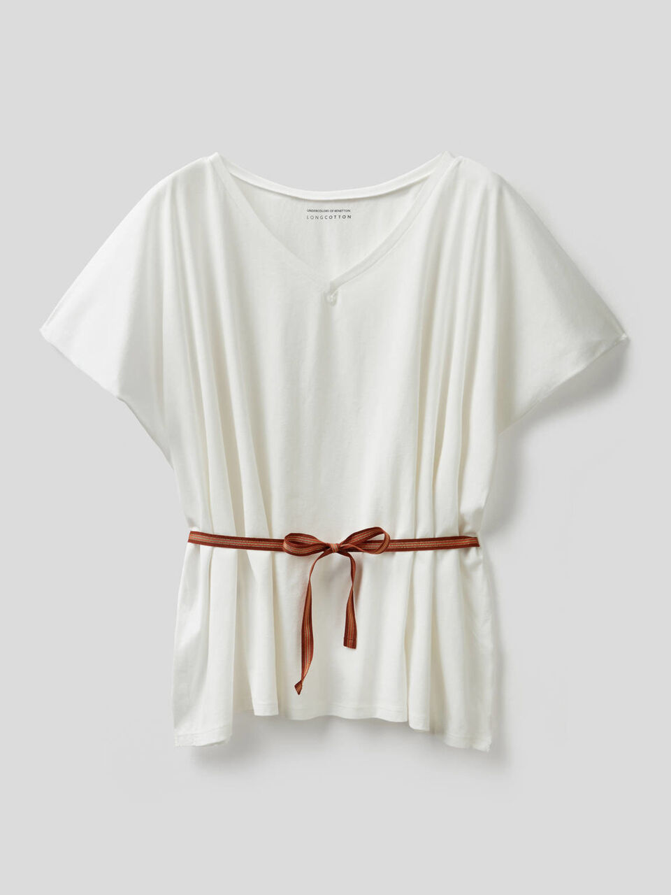 T-shirt con cinturina lurex image number 1