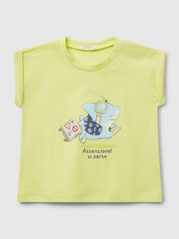 T-shirt a manica corta con stampa Baby