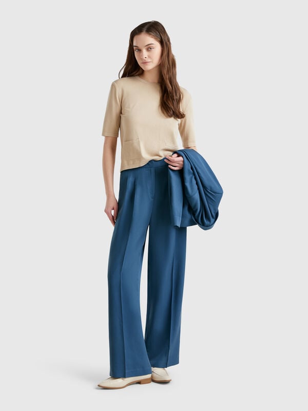 Pantaloni ampi fluidi Donna