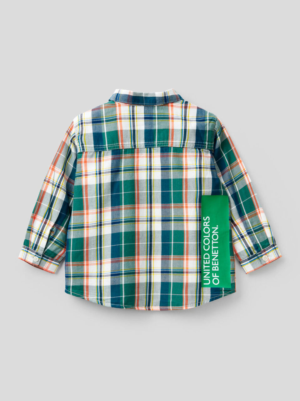 Camicia a quadri 100% cotone image number 2