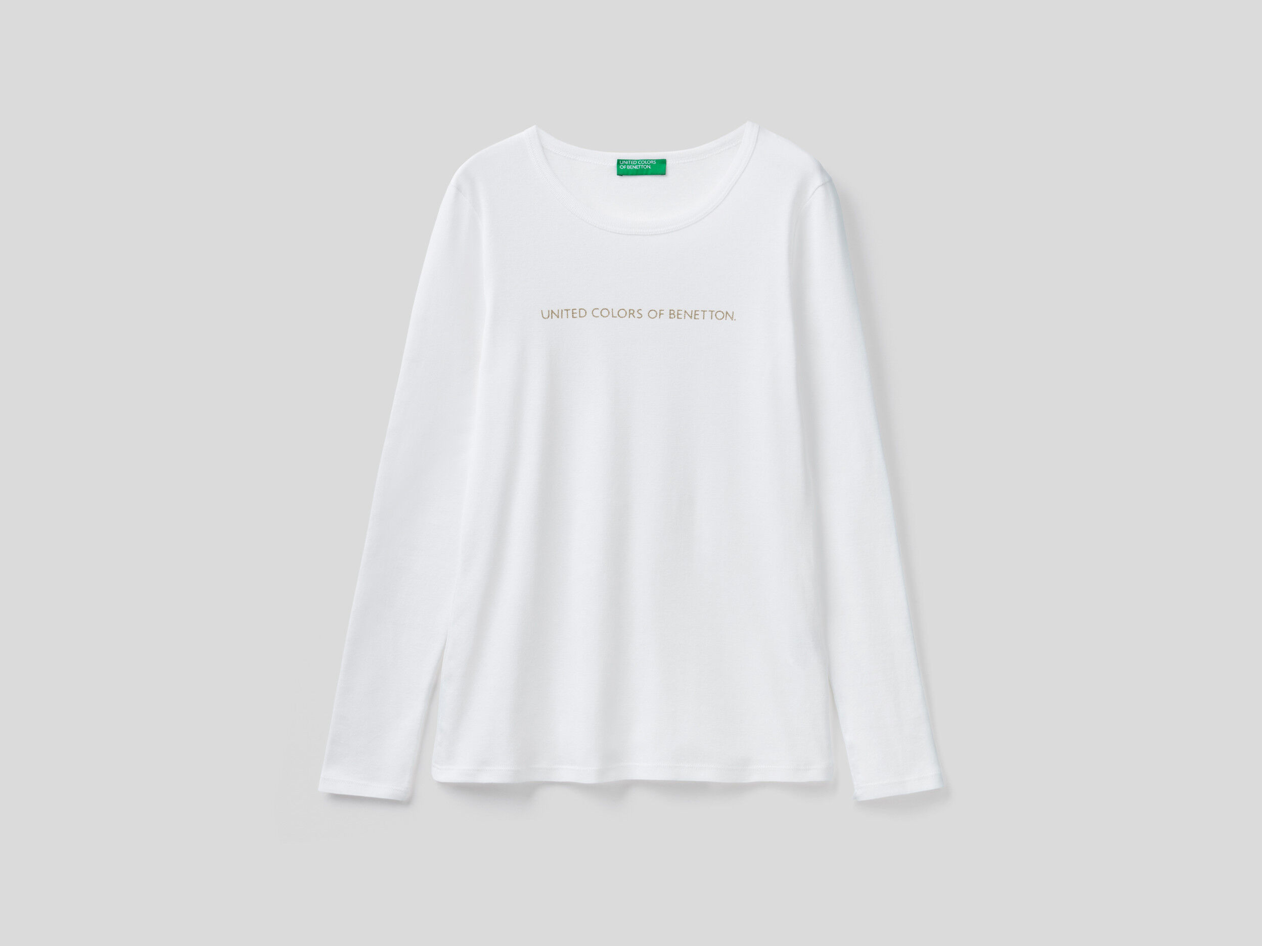 United Colors of Benetton Abbigliamento Top e t-shirt T-shirt T-shirt a maniche lunghe T-shirt Manica Lunga In Cotone Biologico 