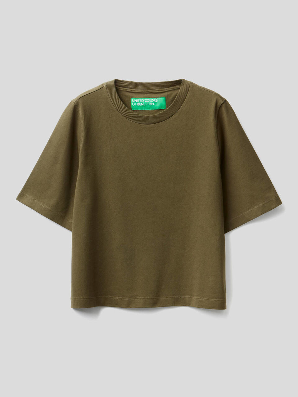 T-shirt boxy fit 100% cotone image number 1