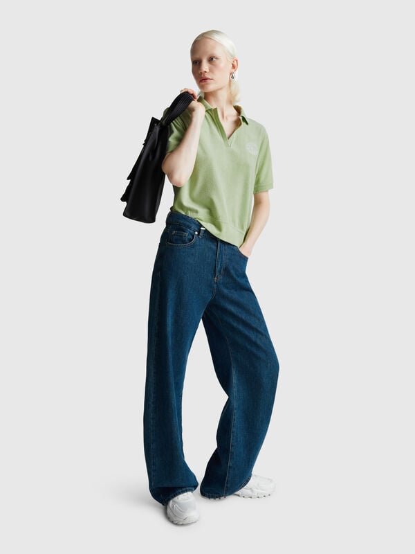 Polo in ciniglia Donna