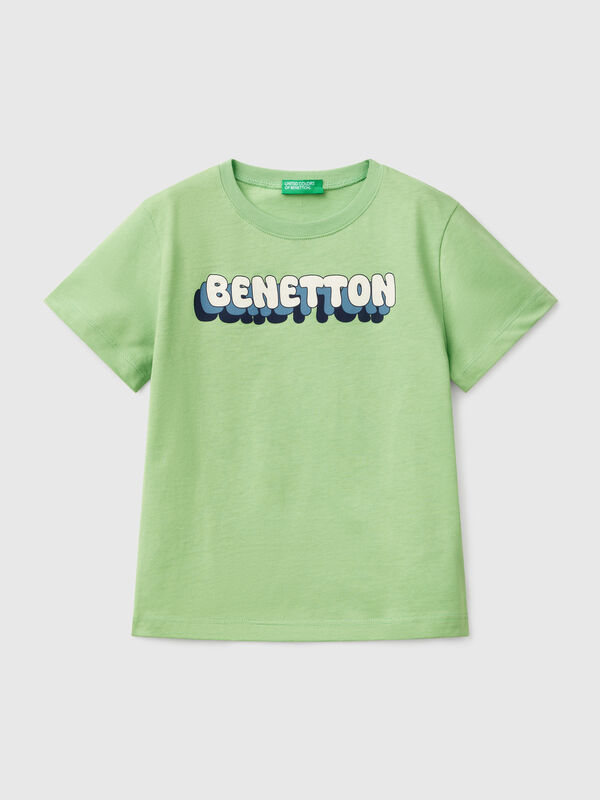 Maglietta con stampa logo Bambino