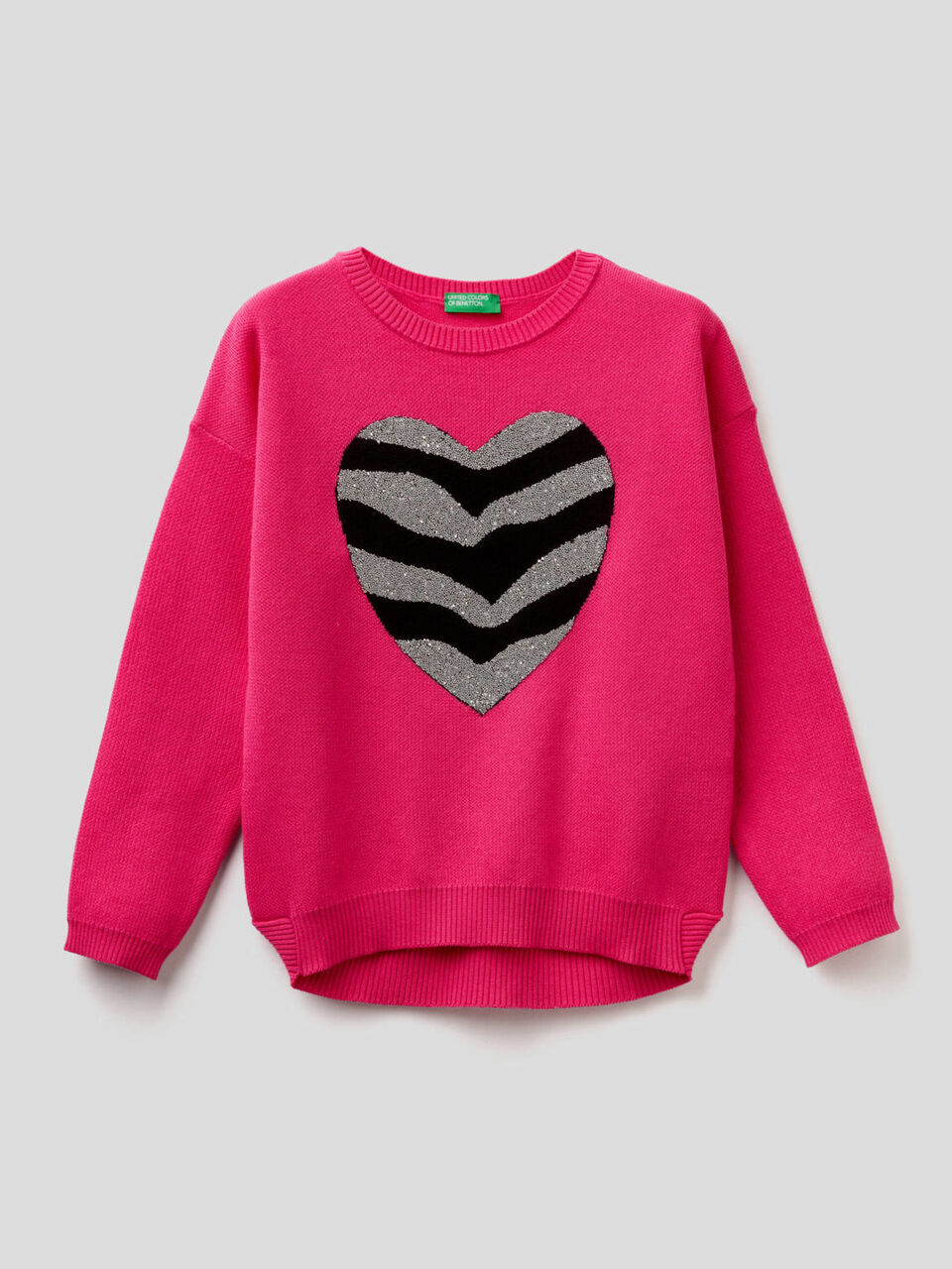 Maglia con decorazione in micro perline image number 1