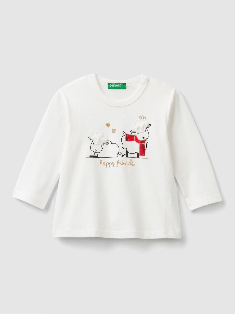 T-shirt con stampa e applicazioni image number 1
