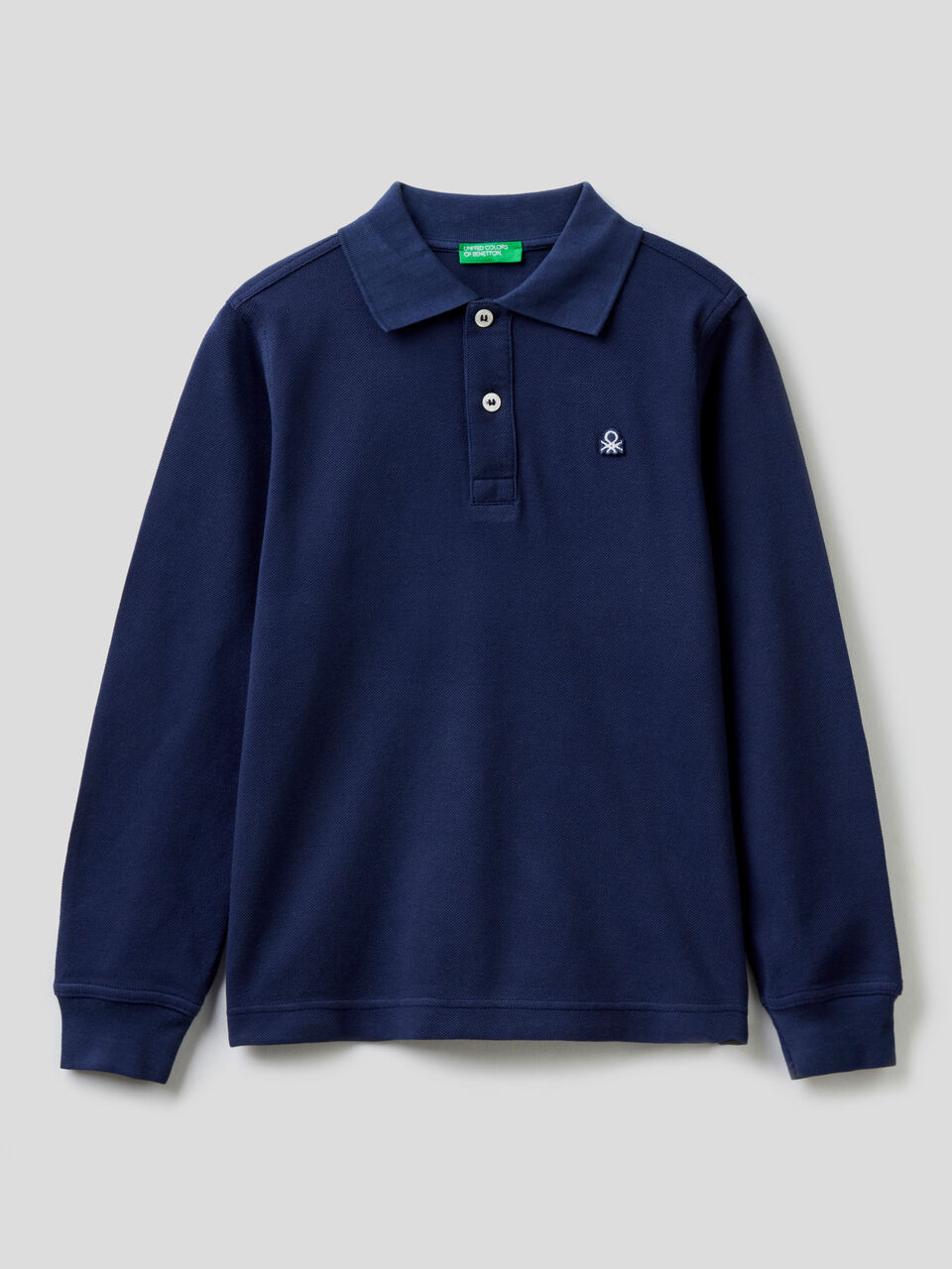 Polo manica lunga 100% cotone bio image number 1