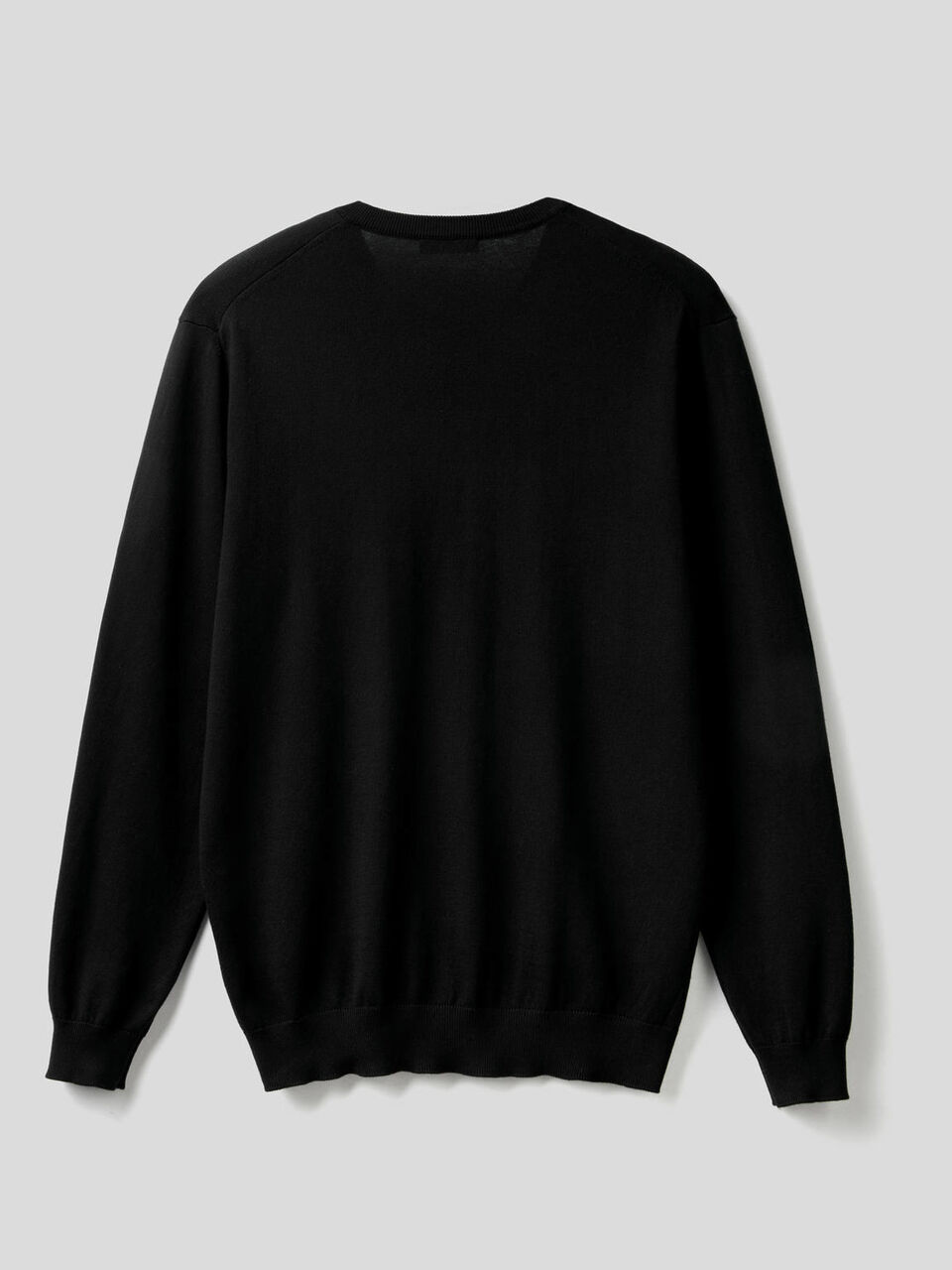 Maglia in puro cotone con scollo a V image number 2