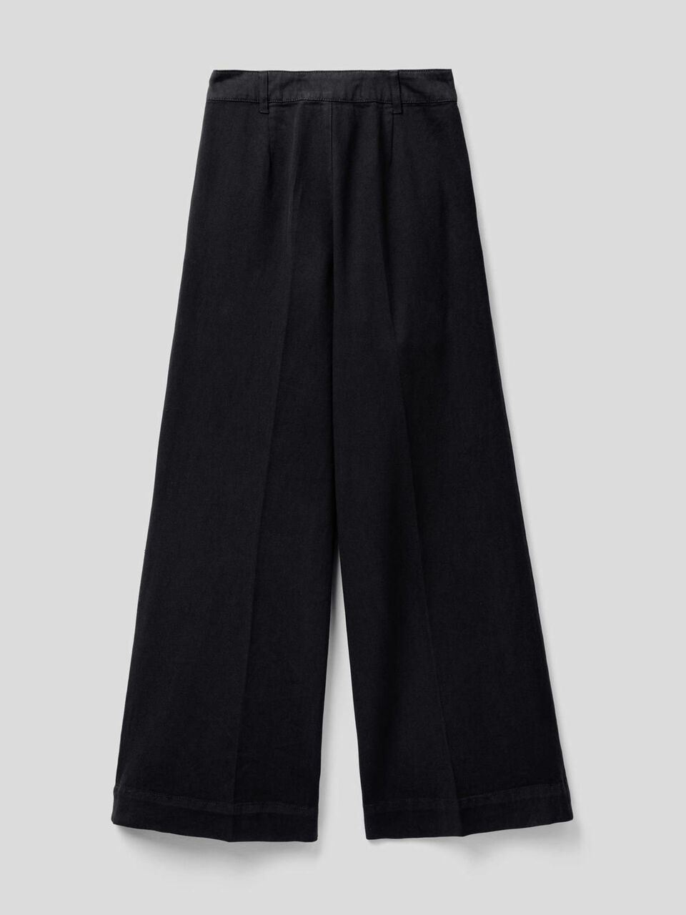 Pantaloni con gamba ampia in cotone image number 2