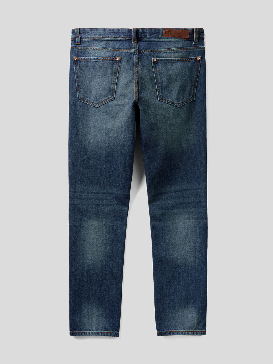 Jeans straight leg 100% cotone image number 2