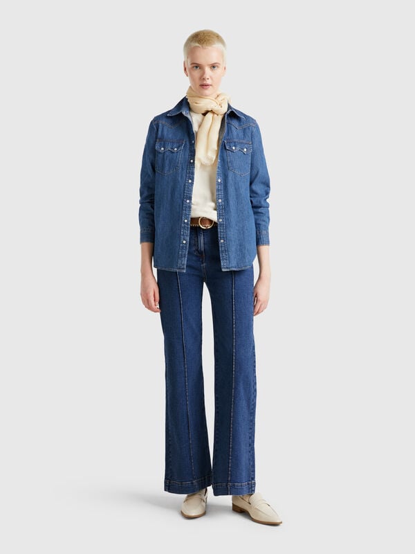 Jenas flare fit a vita alta Donna