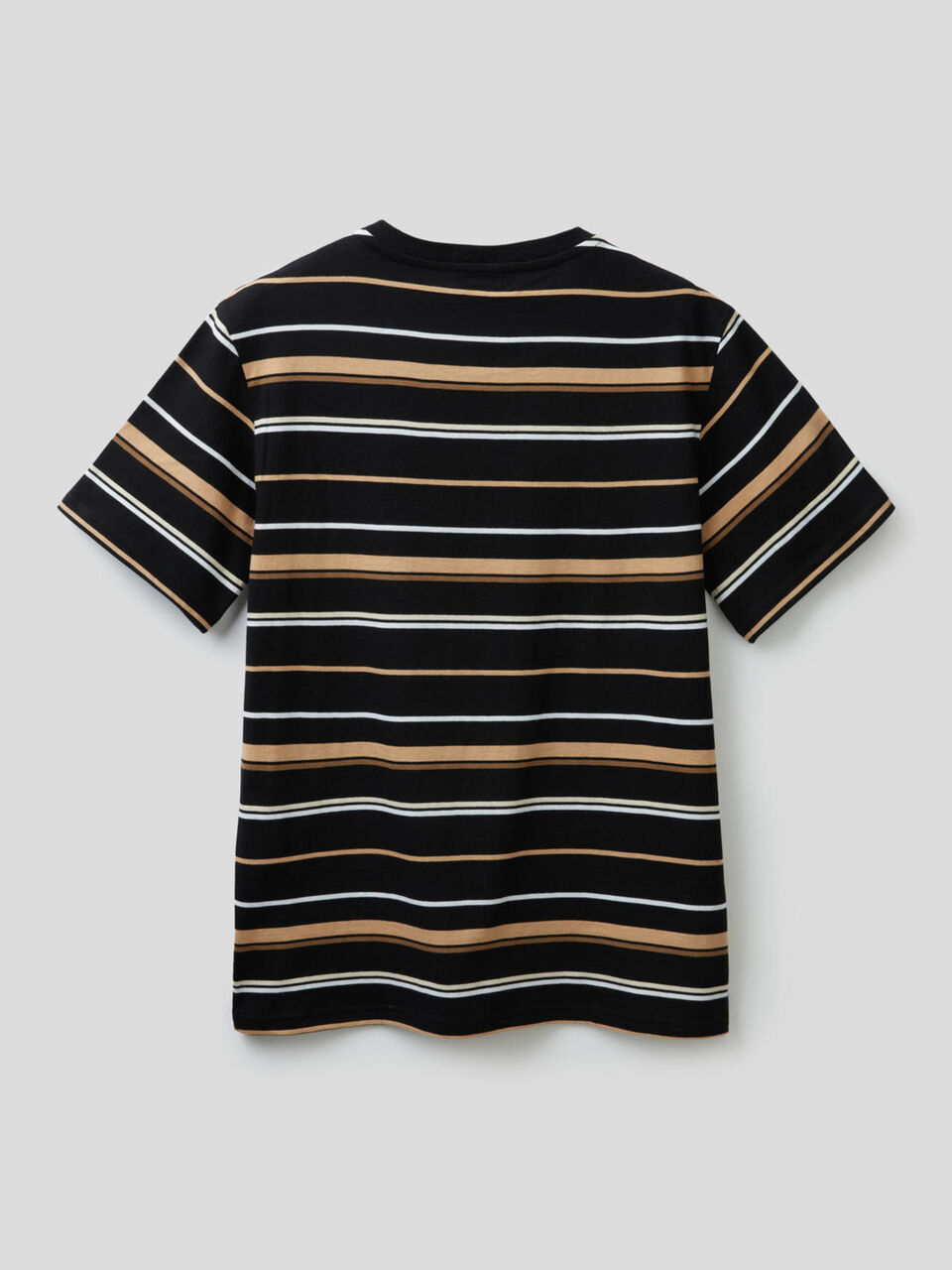 T-shirt a righe in 100% cotone image number 2