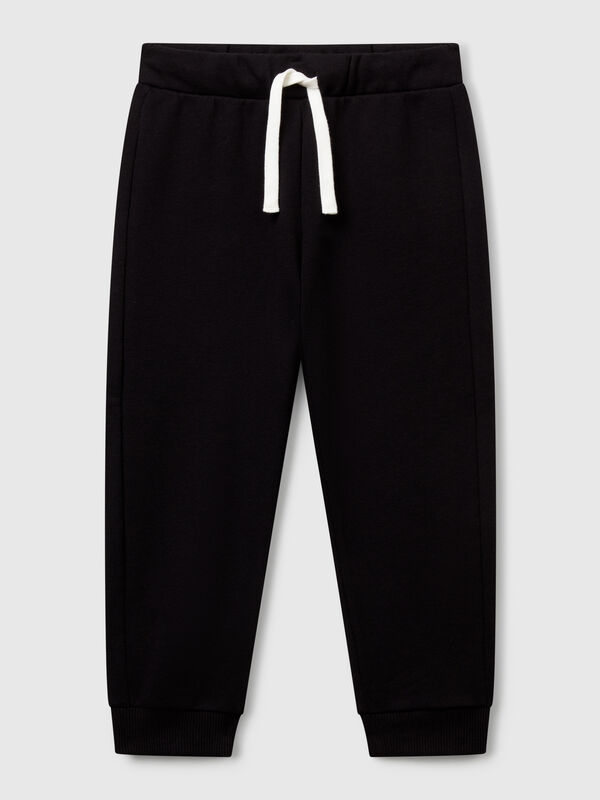 Pantaloni in cotone con logo Bambino