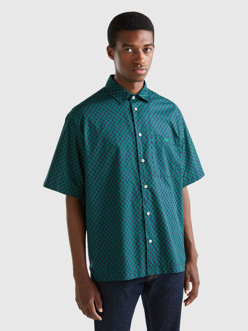 Camicia outlet benetton uomo
