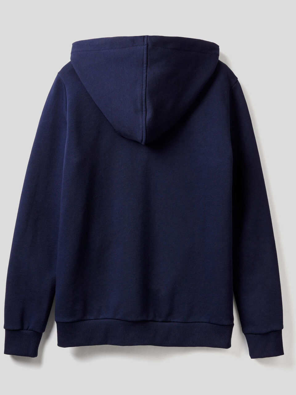 Felpa 100% cotone con zip e cappuccio image number 2