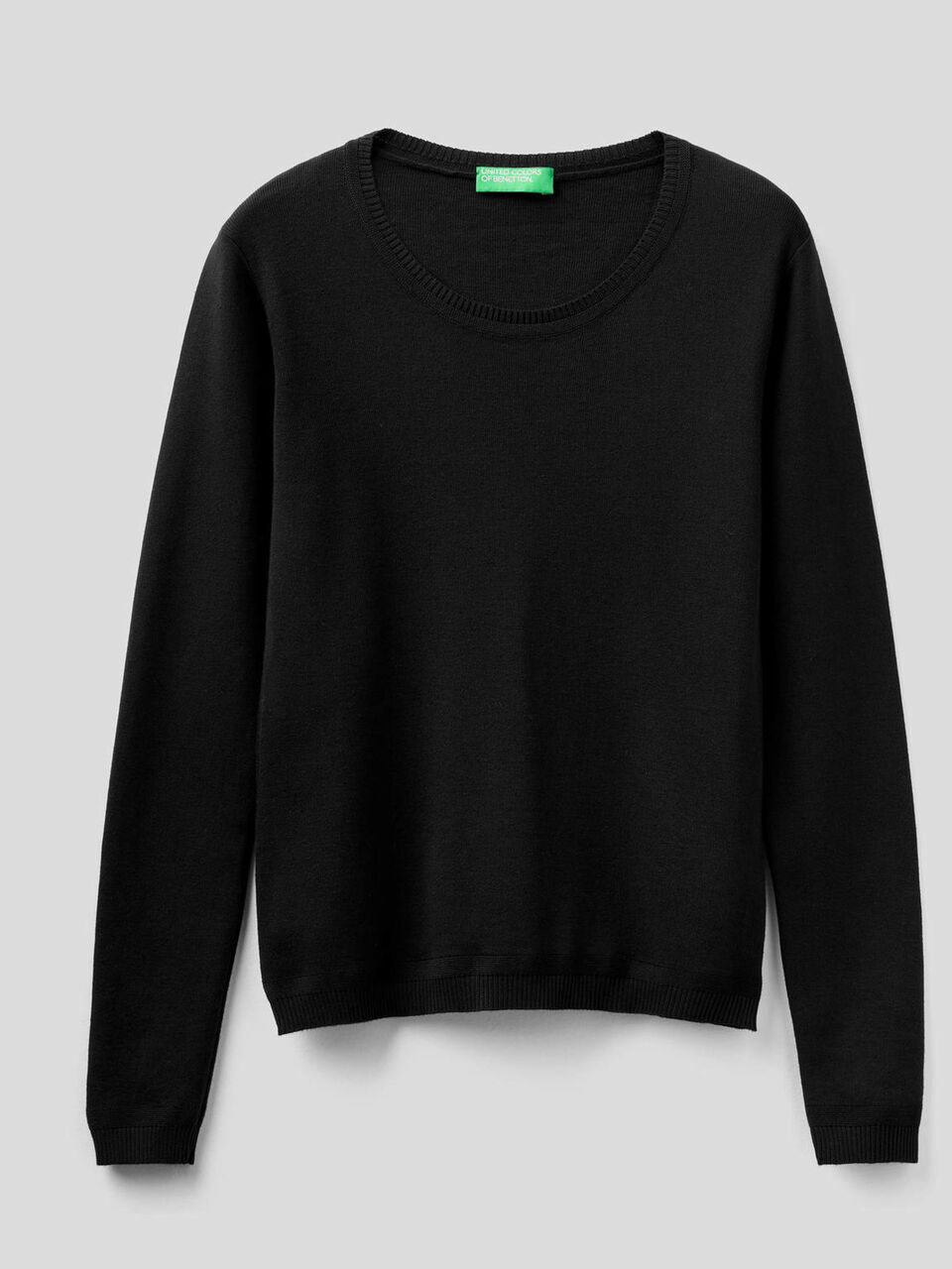 Maglia girocollo in puro cotone image number 1