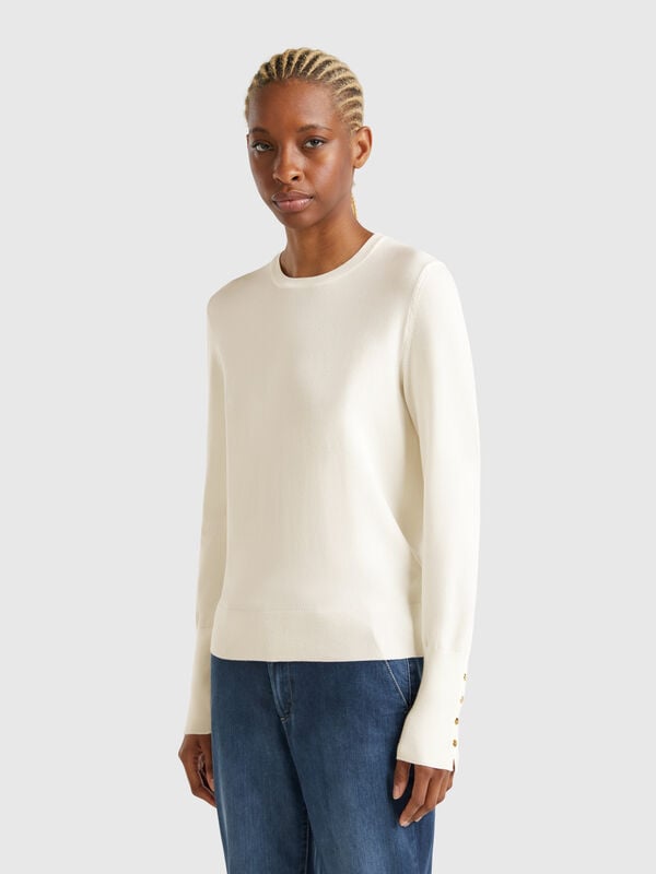 Maglioncino slim fit in misto viscosa Donna