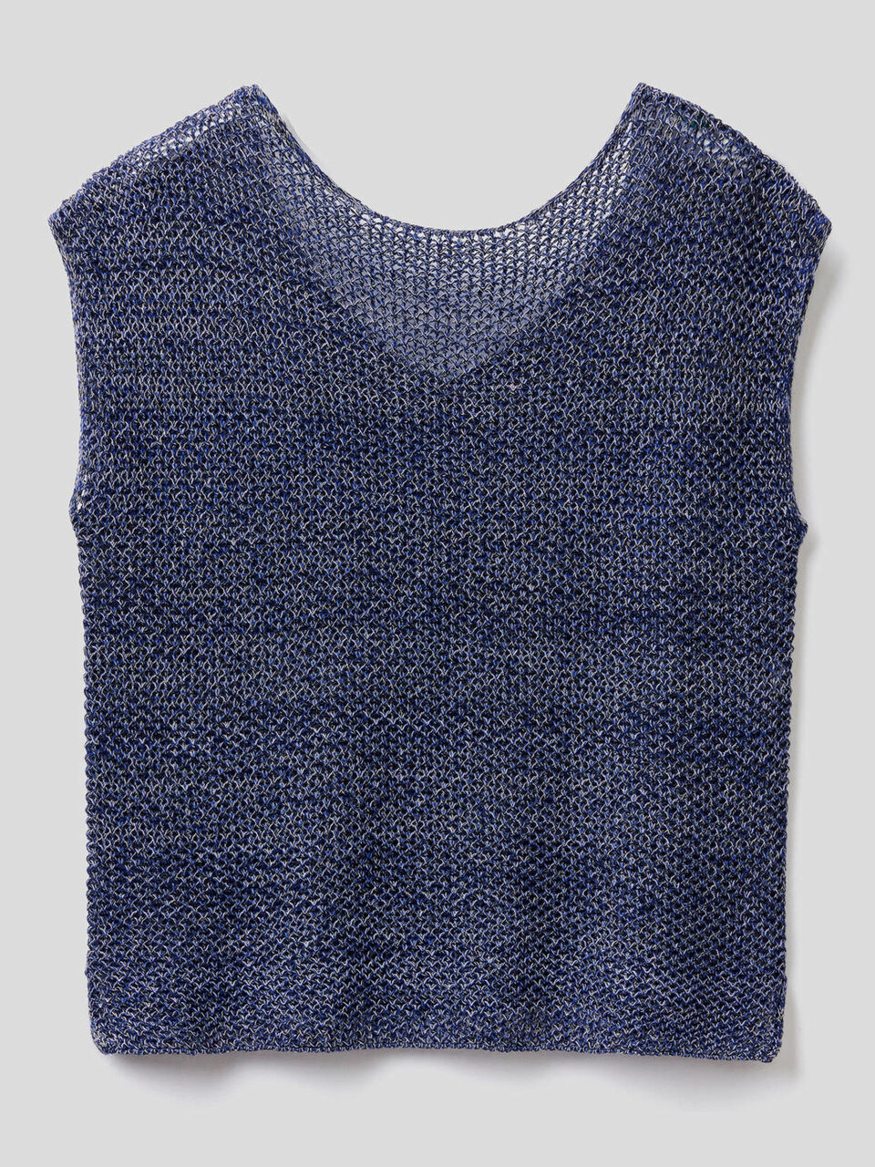 Maglia lavorata a rete in 100% cotone image number 2