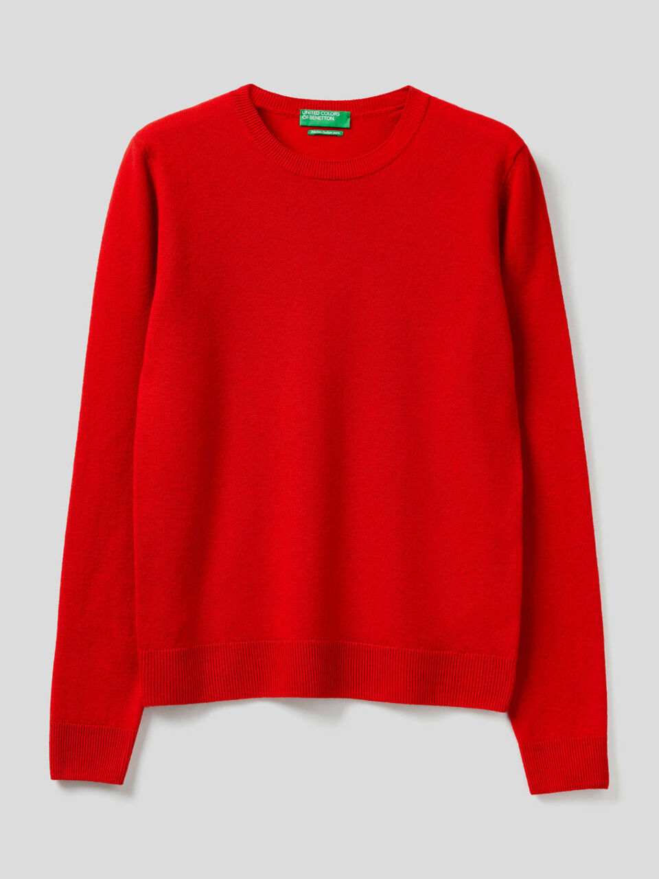 Maglia girocollo in pura lana vergine image number 1