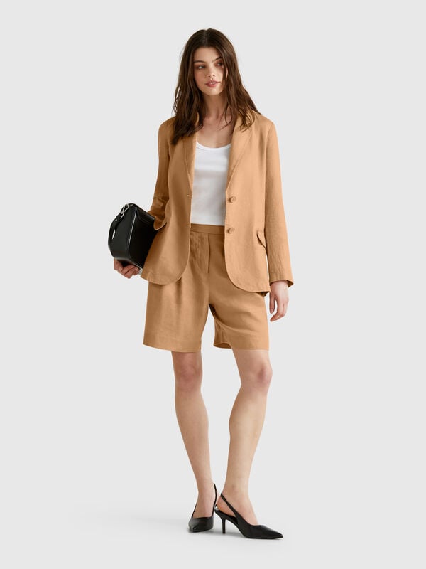 Bermuda 100% lino Donna
